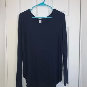 3/$12 Navy blue long sleeve top